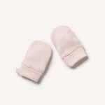 Organic Stripe Rib Mittens